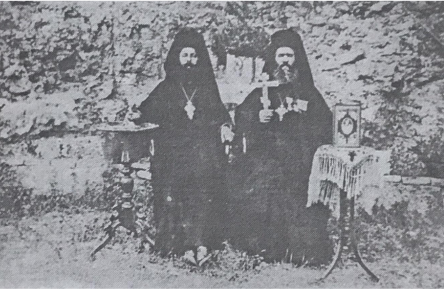 Αριστερά ο Αρχιμ. Νικόλαος Βαφείδης με τον Πρωτοσυγγ της Μητρόπολης Διδυμοτείχου