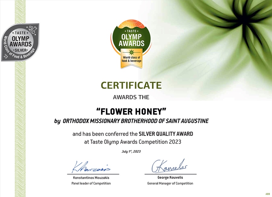 A88 FLOWER HONEY ORTHODOX MISSIONARY BROTHERHOOD OF SAINT AUGUSTINE